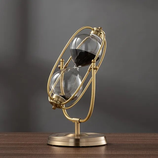 DreamSands Rotating Hourglass - CozyWhims Black-Sand-30min-diameter-14.5cm-height-24.5cm