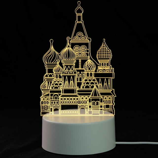 EnchantLight 3D LED Lamps - CozyWhims Castle