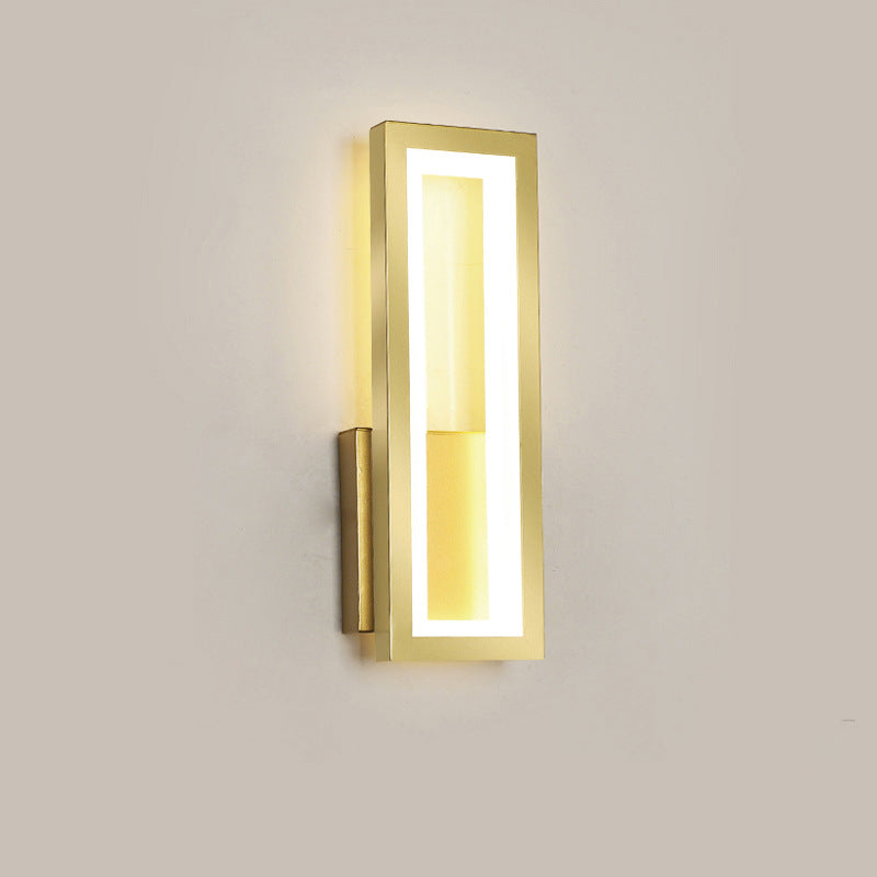 Personality Corridor Wall Light Modern Simple Living Room Background - CozyWhims Gold-L-Three-color-light