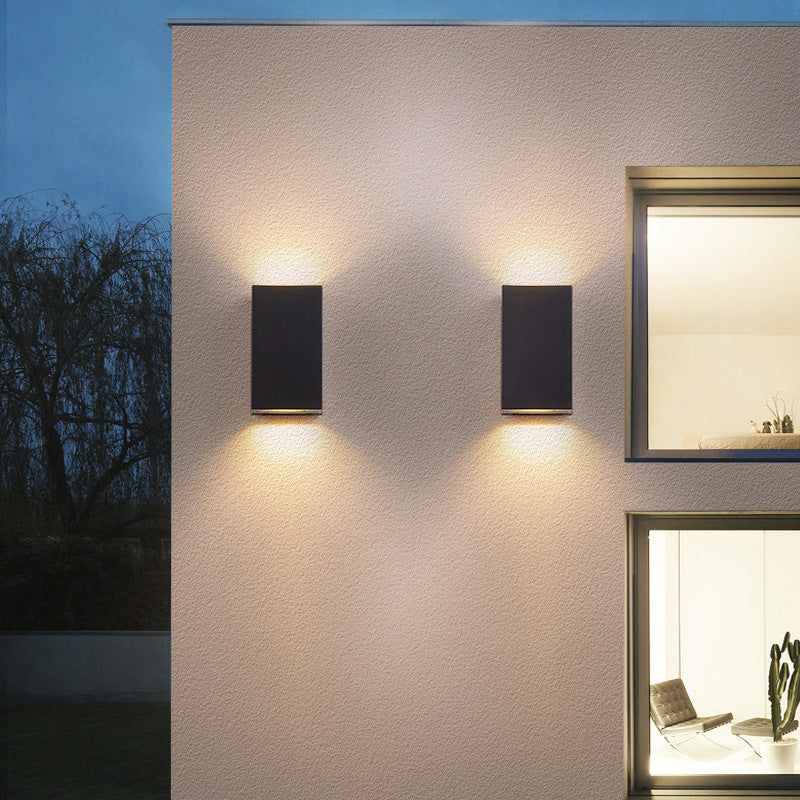 Villa outdoor balcony aisle LED waterproof wall lamp - CozyWhims 