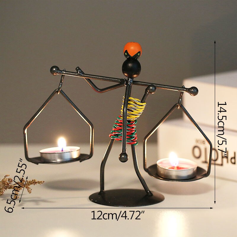 Nordic Metal Candlestick - CozyWhims K-14.5cm