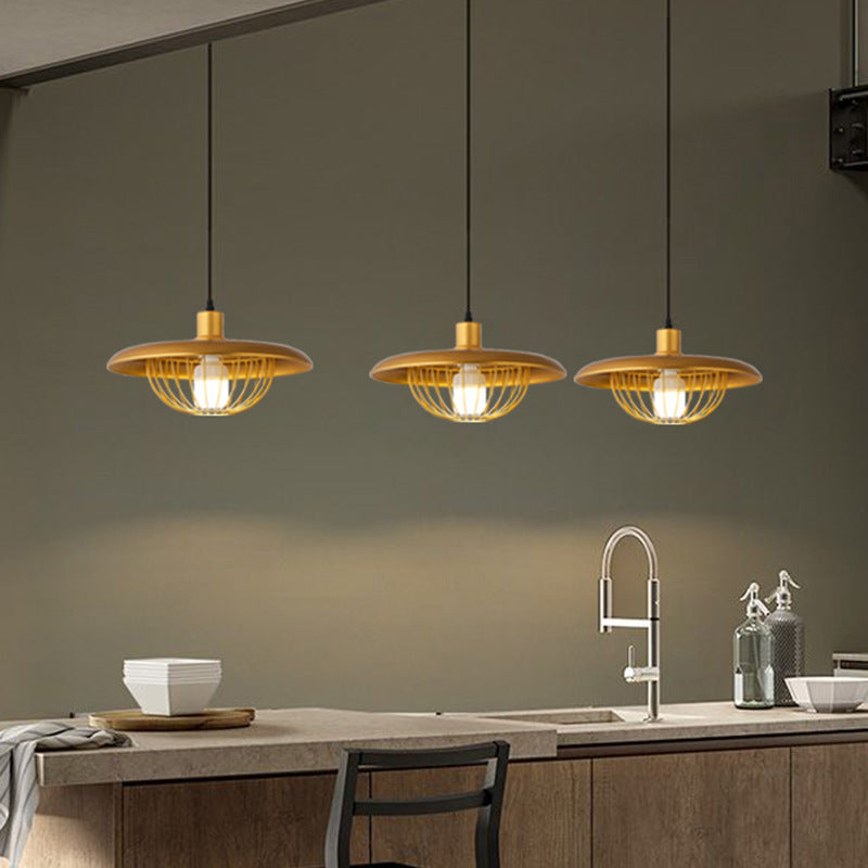 Simple Creative Macaron Led Flying Saucer Chandelier - CozyWhims 