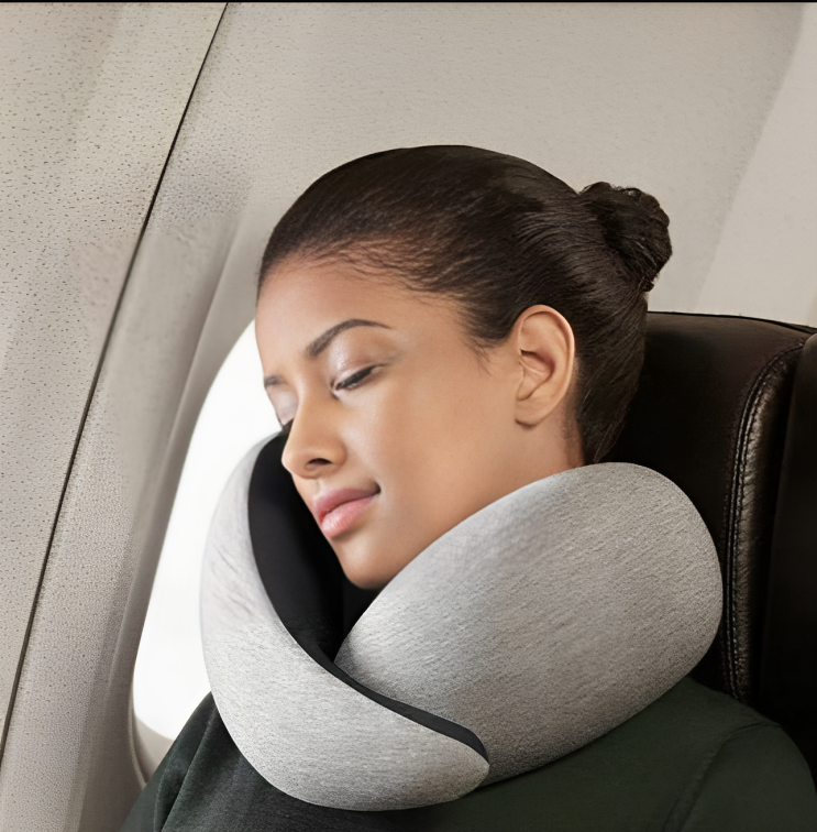 Travel Neck Pillow I - CozyWhims Grey