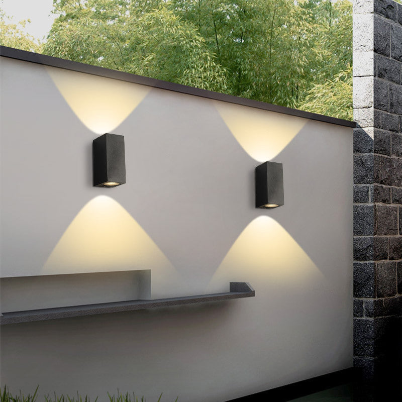 Villa outdoor balcony aisle LED waterproof wall lamp - CozyWhims 