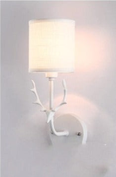 Modern Antler Glow Wall Lamp - CozyWhims White-Antler-White-Lamp-Shade-No-light-source-9W