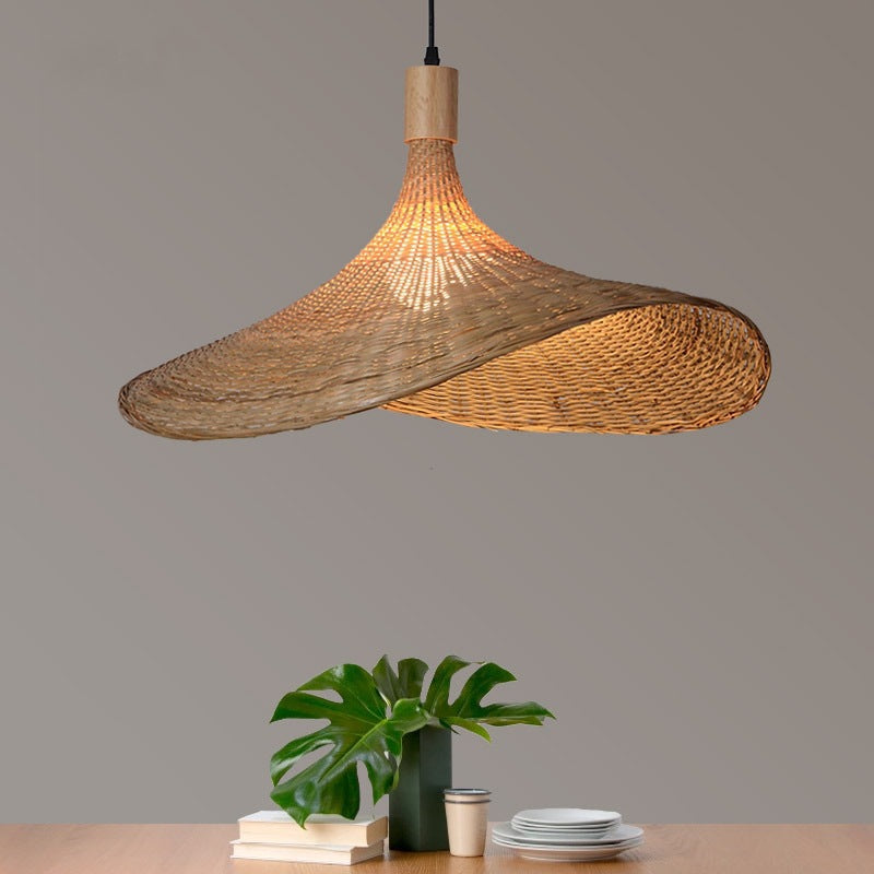 Zen Bamboo Glow Chandelier - CozyWhims 