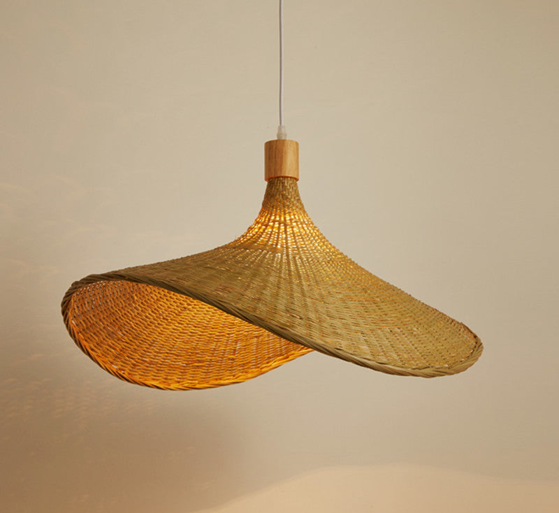 Zen Bamboo Glow Chandelier - CozyWhims 30cm-Without-light-source