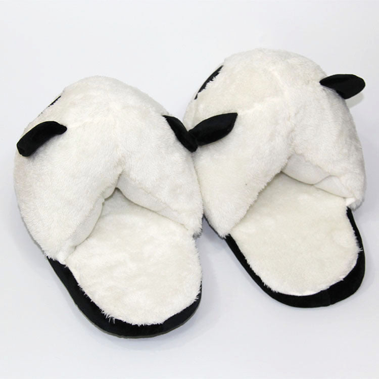 Cute Panda Home Warm Plush Slippers