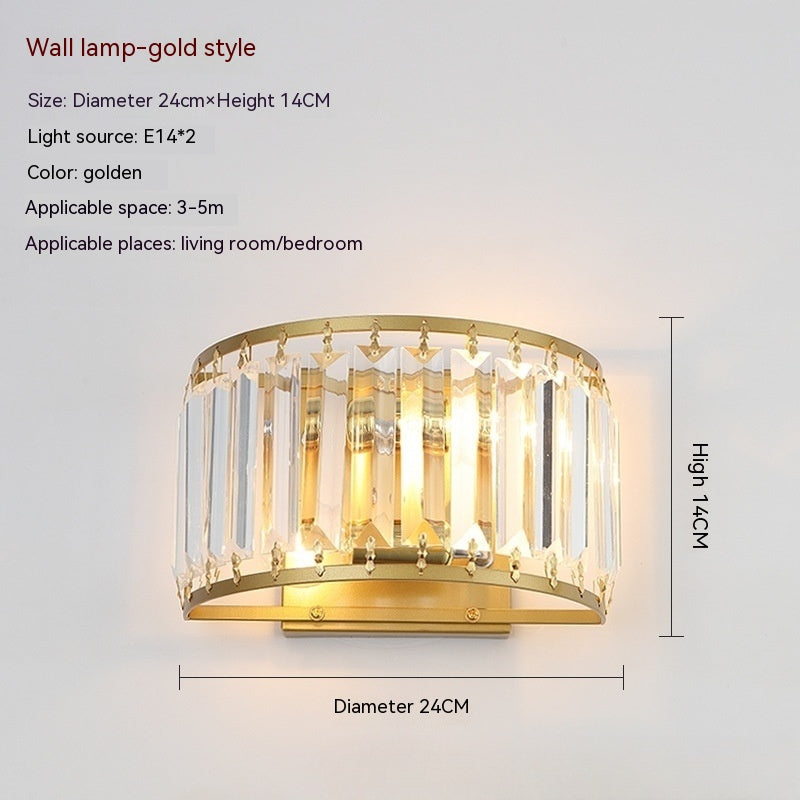 Crystal Cascade Wall Lamp - CozyWhims 