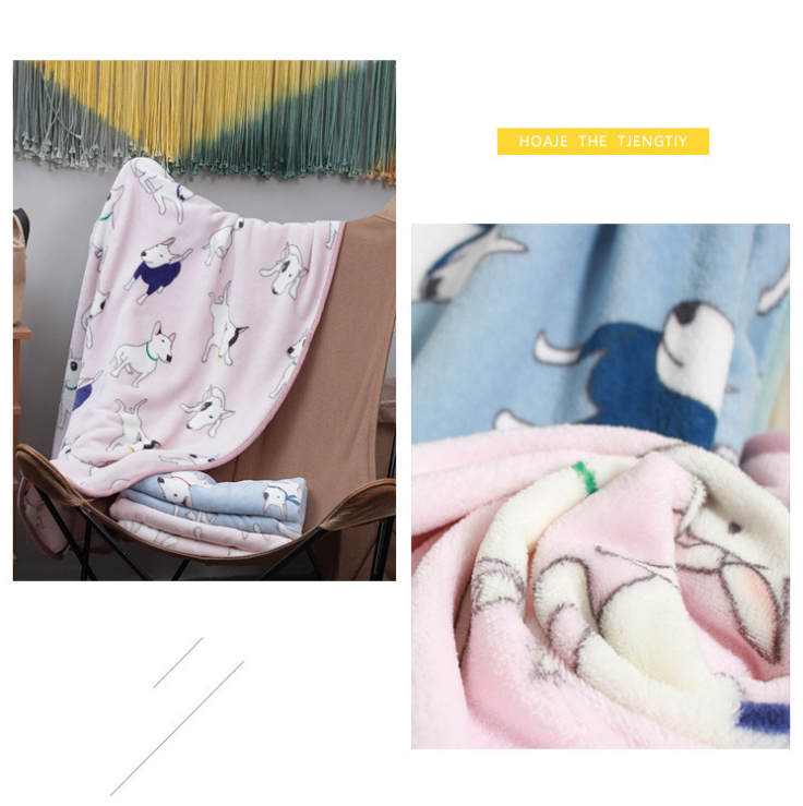 Summer Cool Flannel Blanket   Cartoon Warm Mattress Blanket Air Conditioning Blanket Nap Blanket Was