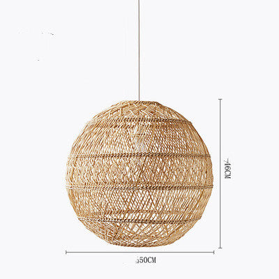 Zen Rattan Chandelier - CozyWhims B