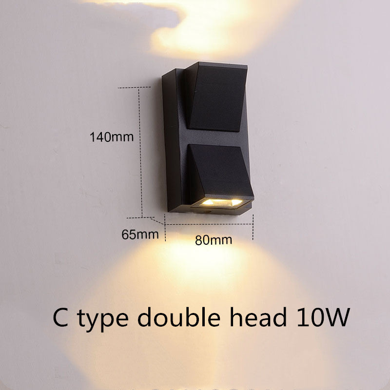 Villa outdoor balcony aisle LED waterproof wall lamp - CozyWhims 6-style