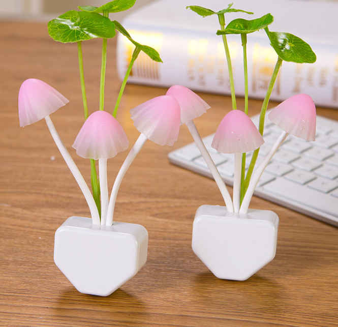 RainbowMist Color-Changing Mushroom Light - CozyWhims Lotus-leaf-US-2pcs-US