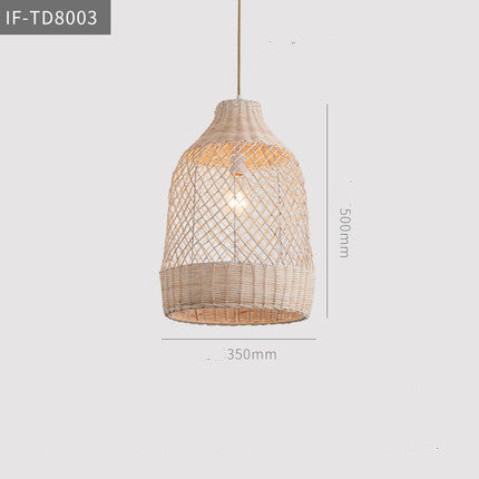 Zen Rattan Chandelier - CozyWhims Light-Grey