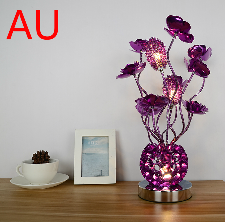 Stylish and simple modern dining table and bedside lamp - CozyWhims Purple-AU