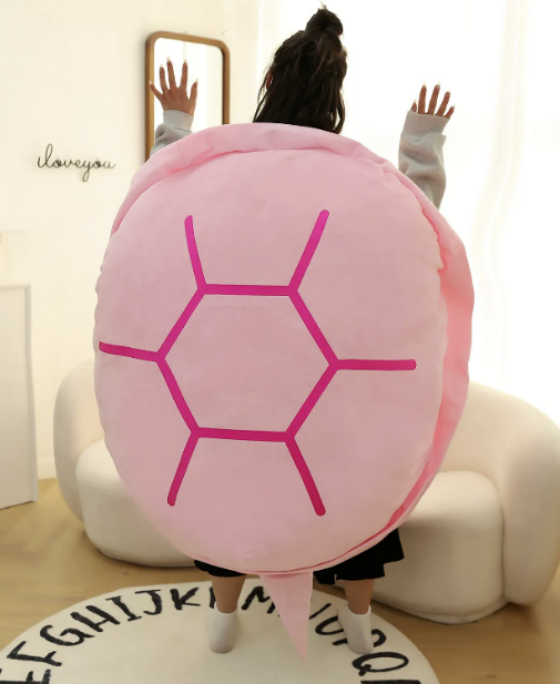 Wearable Turtle Shell Pillow - CozyWhims Pink-Mega-Size-100cm