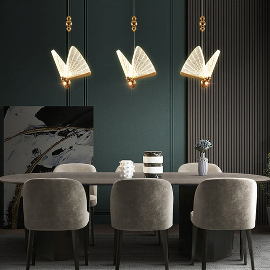 Light Luxury Modern Minimalist Creative Design Bar Butterfly Chandelier - CozyWhims 