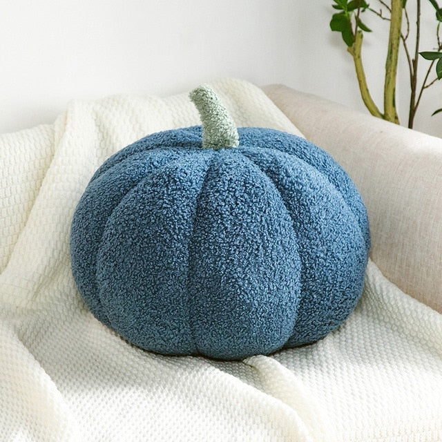 Stuffed Pumpkin Pillow Toy - CozyWhims Blue-Pumpkin-About-20-cm