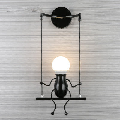 WhimsiGlow Shelf Buddy Wall Lamp - CozyWhims Midnight-Noir