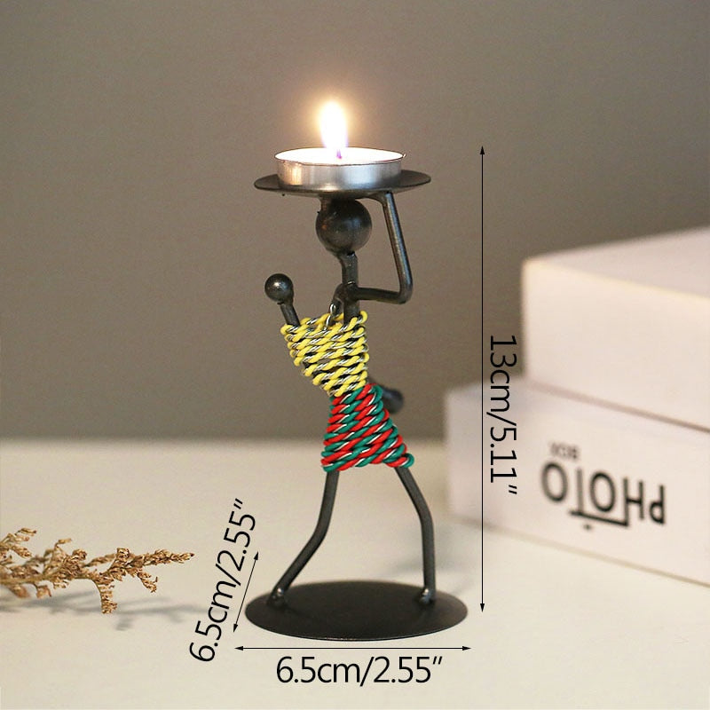 Nordic Metal Candlestick - CozyWhims I-13cm