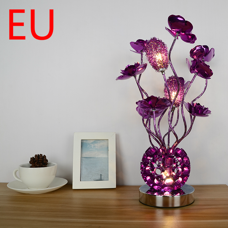 Stylish and simple modern dining table and bedside lamp - CozyWhims Purple-EU