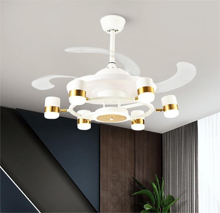 Modern Home Chandelier With Electric Fan - CozyWhims 