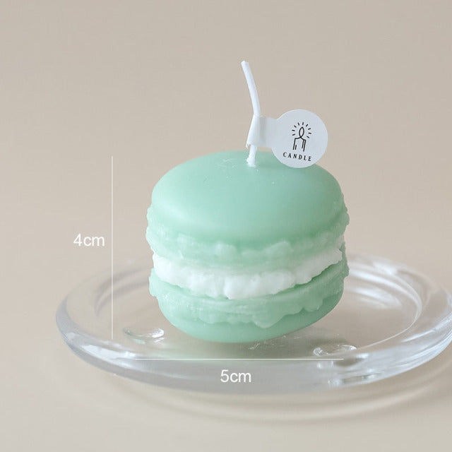 Macaroon Scented Candle - CozyWhims Green