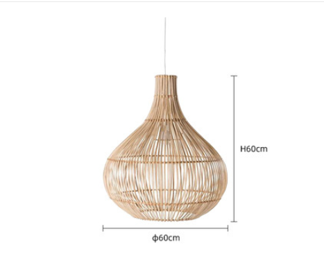 Zen Rattan Chandelier - CozyWhims Maroon