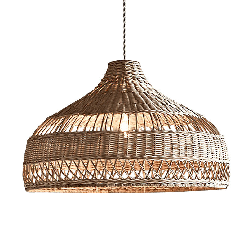 Zen Rattan Chandelier - CozyWhims G-type-diameter-60cm