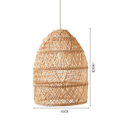 Zen Rattan Chandelier - CozyWhims A-type-large