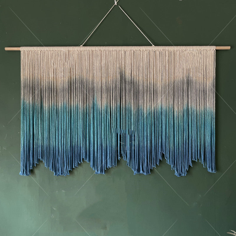 Oversized Bohemian Handmade Woven Dyed Tapestry - CozyWhims 70x100cm