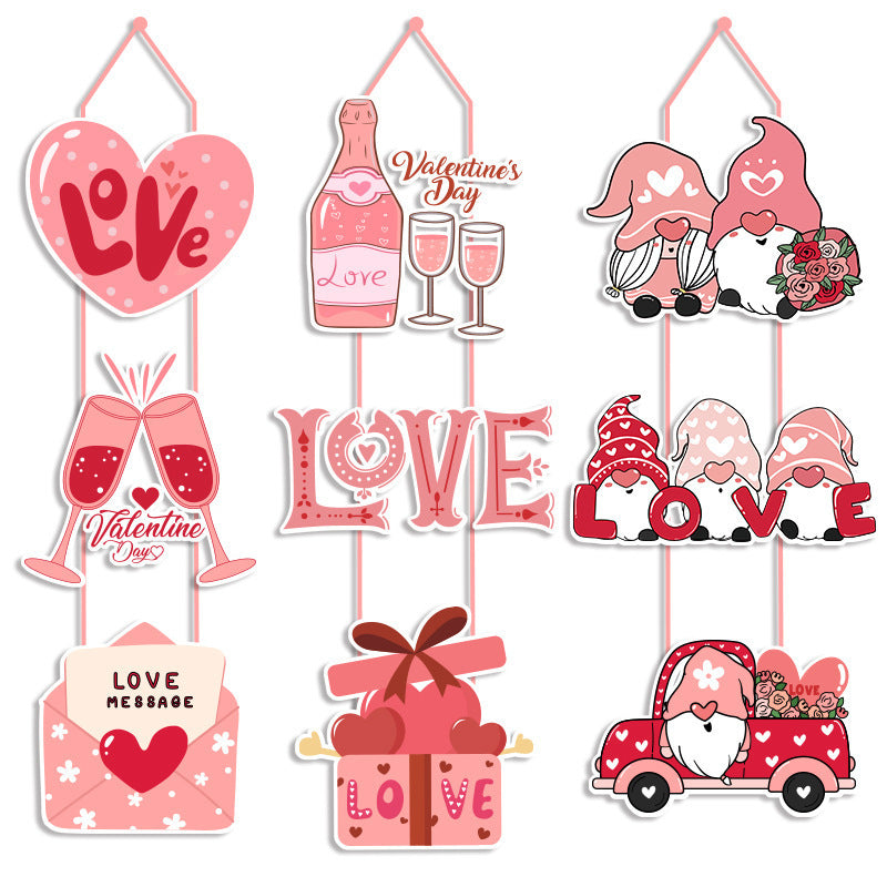 Valentine's Day Decoration Door Hanging Valentine's Day Theme Ornaments