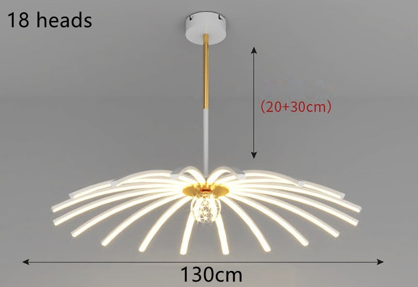 IronCraft Remote-Controlled LED Chandelier - CozyWhims 