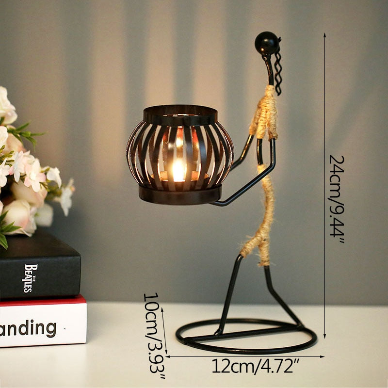 Nordic Metal Candlestick - CozyWhims H