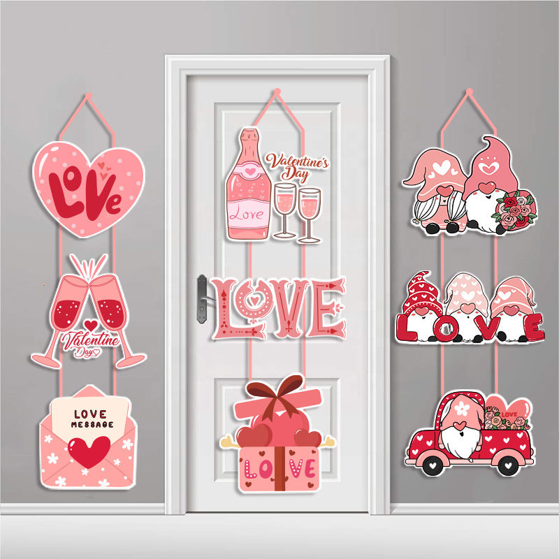 Valentine's Day Decoration Door Hanging Valentine's Day Theme Ornaments