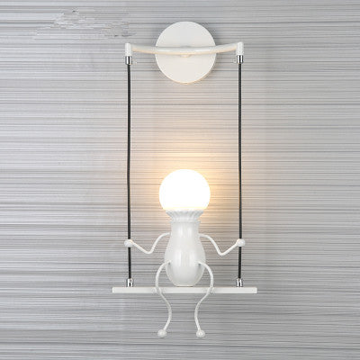 WhimsiGlow Shelf Buddy Wall Lamp - CozyWhims Frosty-White