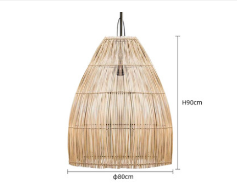 Zen Rattan Chandelier - CozyWhims Dark-BROWN