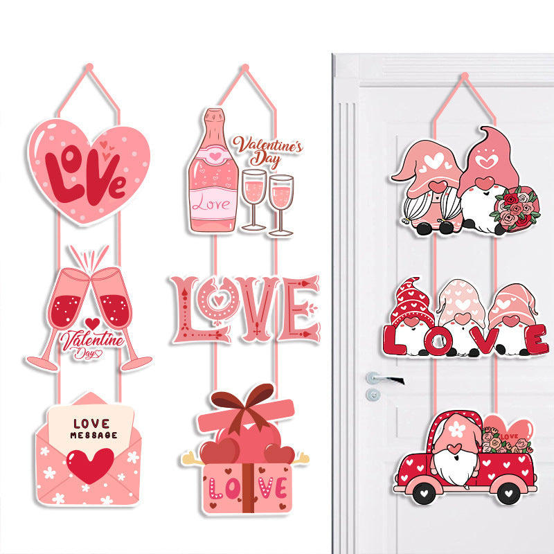 Valentine's Day Decoration Door Hanging Valentine's Day Theme Ornaments