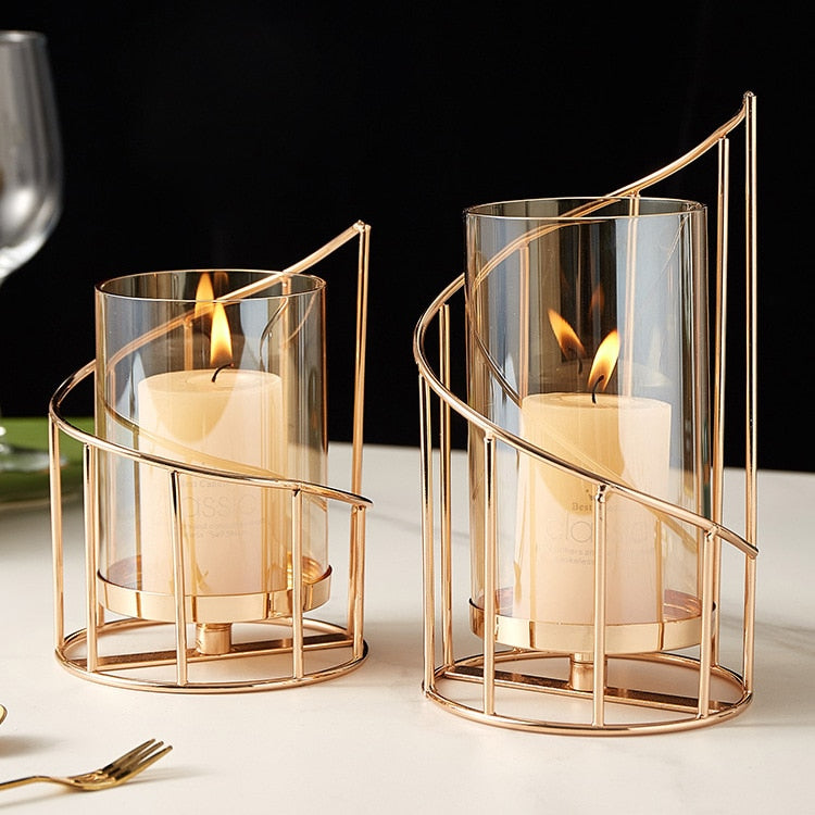 Eleganza Candle Holder - CozyWhims Large