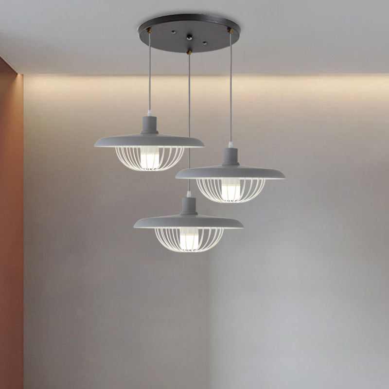 Simple Creative Macaron Led Flying Saucer Chandelier - CozyWhims 