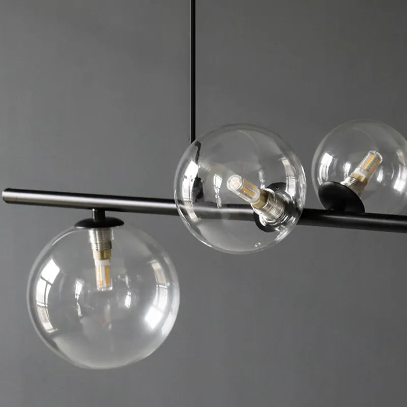 Nordic  Glass Ball Chandelier Light  Modern Dinning Room Light Fixture Decor Hanging Light  Suspension LED Lamp - CozyWhims 