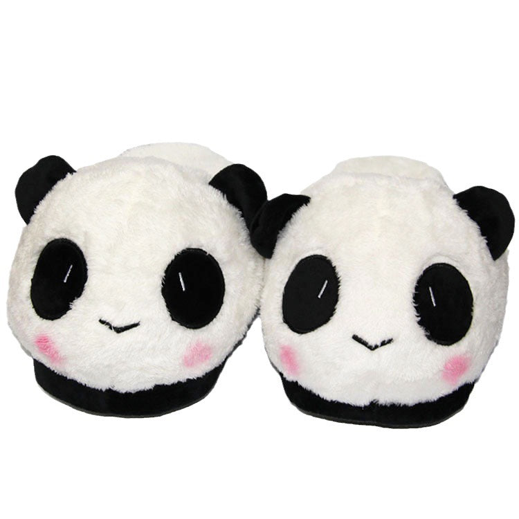 Cute Panda Home Warm Plush Slippers