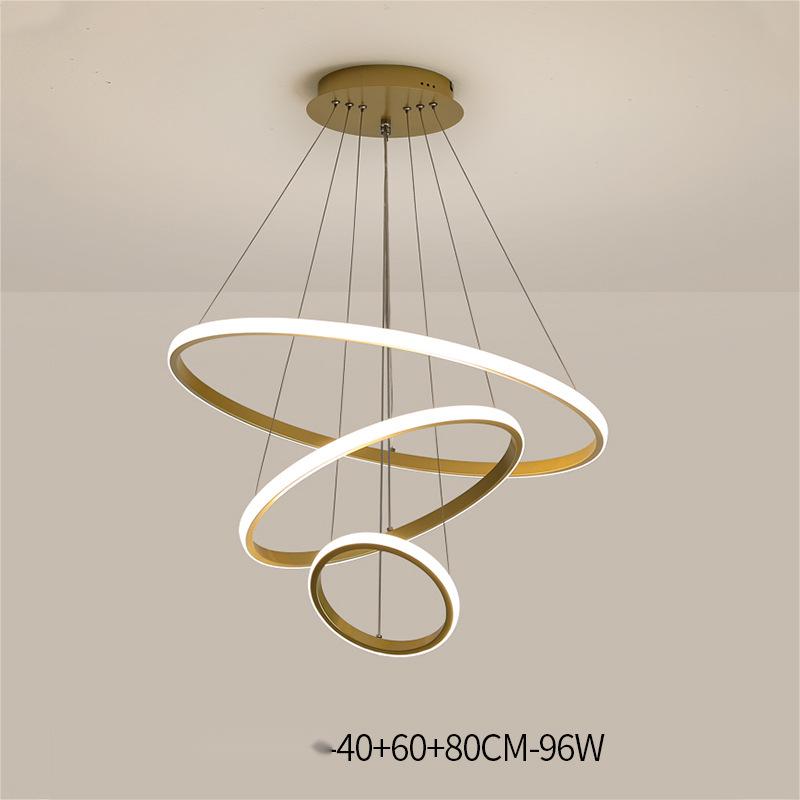 Living Room Chandelier Dining Room Lamp Intelligent Simple Household Chandelier - CozyWhims Gold-96W-40x60x80CM-Mijia-Intelligence