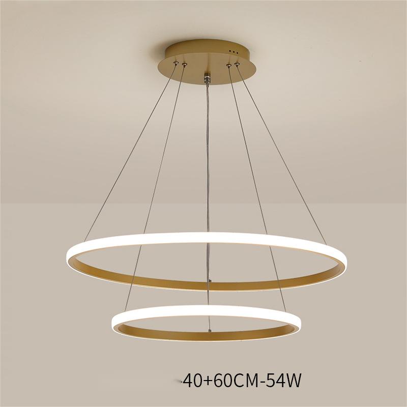 Living Room Chandelier Dining Room Lamp Intelligent Simple Household Chandelier - CozyWhims Gold-54W-40x60CM-Mijia-Intelligence