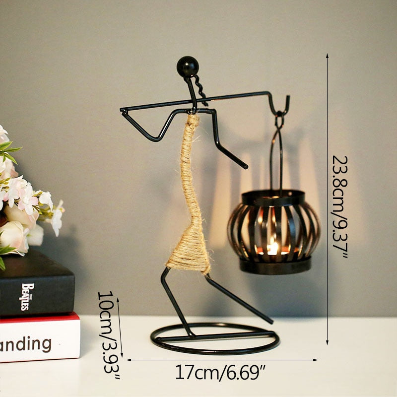 Nordic Metal Candlestick - CozyWhims F