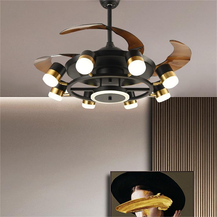 Modern Home Chandelier With Electric Fan - CozyWhims 