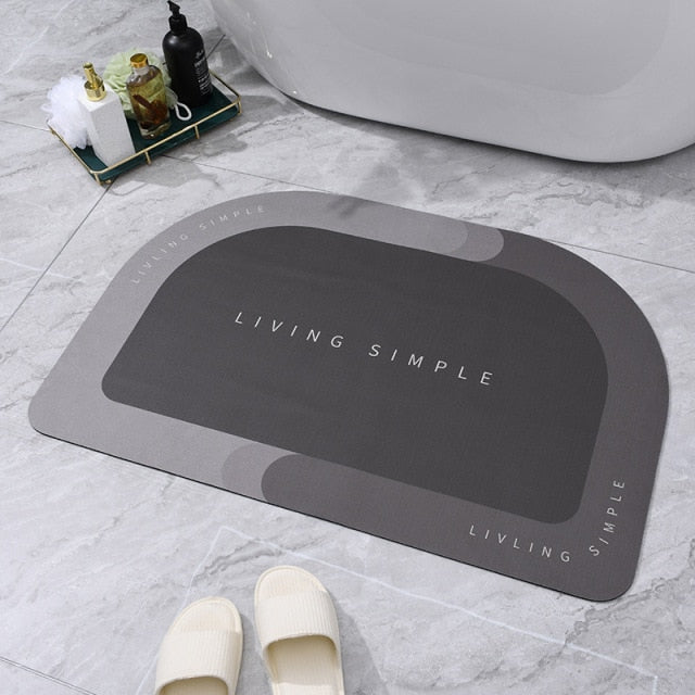 Quick Drying Bathroom Mat - CozyWhims Bath-Mat-014-50x80cm