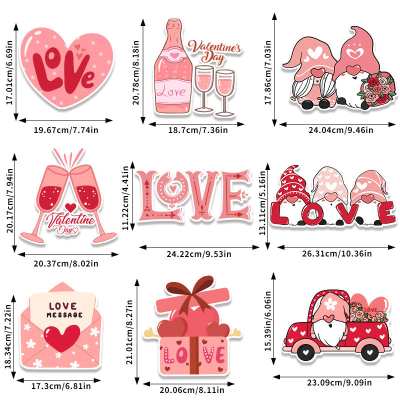 Valentine's Day Decoration Door Hanging Valentine's Day Theme Ornaments