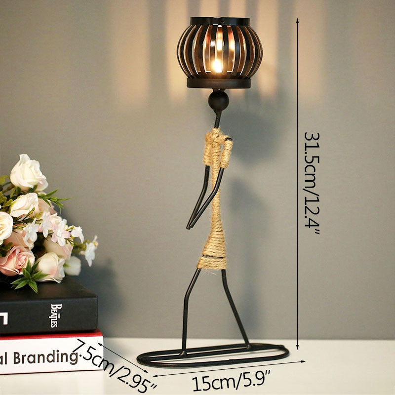 Nordic Metal Candlestick - CozyWhims B