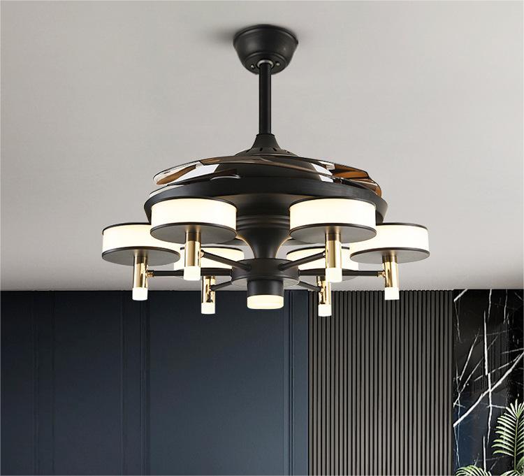 Modern Home Chandelier With Electric Fan - CozyWhims 